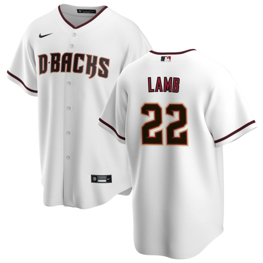Nike Men #22 Jake Lamb Arizona Diamondbacks Baseball Jerseys Sale-White